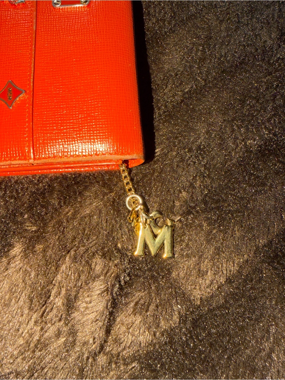 MCM Orange Leather Flap Wallet Wallet - Picture 3 of 7